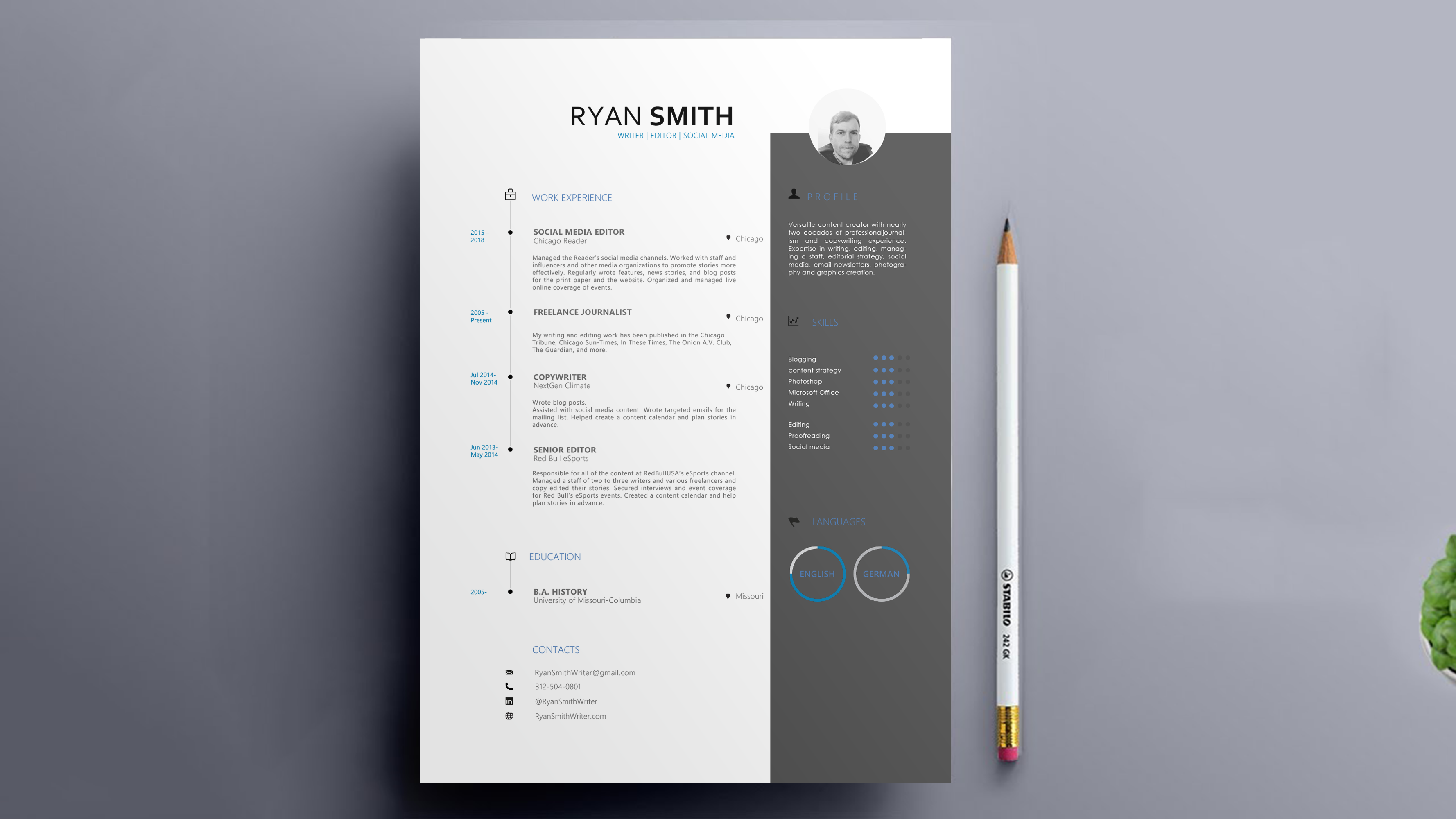 Resume Design by nafizrahat for this project | Design #23365135