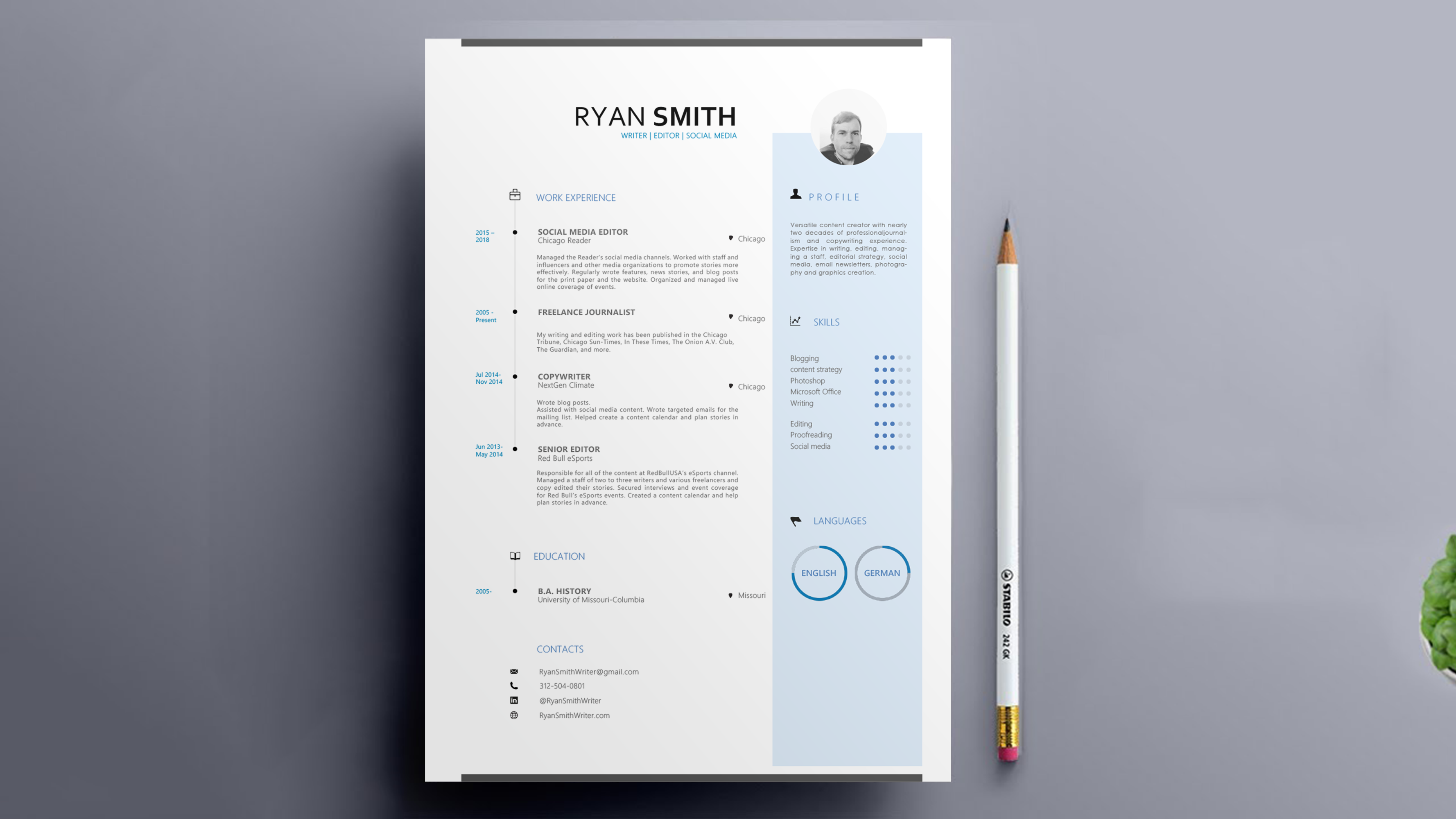 Diseño de Curriculum por nafizrahat para este proyecto | Diseño #23365136