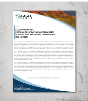 Diseño de Plantilla de Word por alex989 para Eagle Mapping Ltd. | Diseño: #23363224