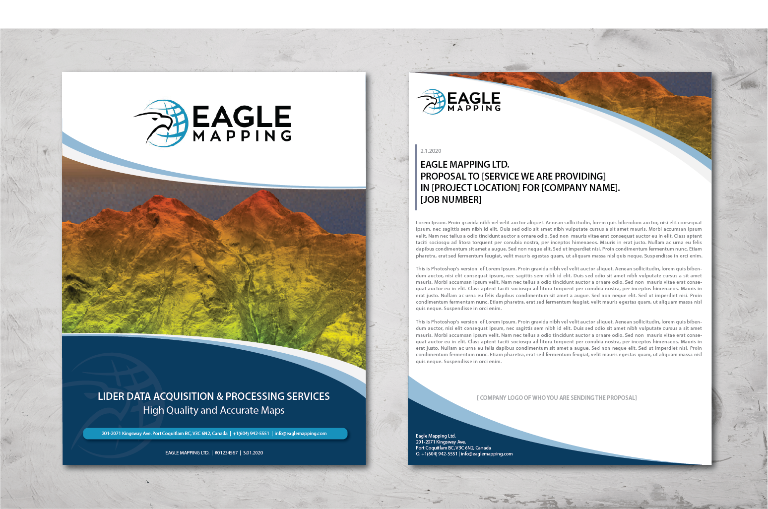 Diseño de Plantilla de Word por alex989 para Eagle Mapping Ltd. | Diseño #23372569