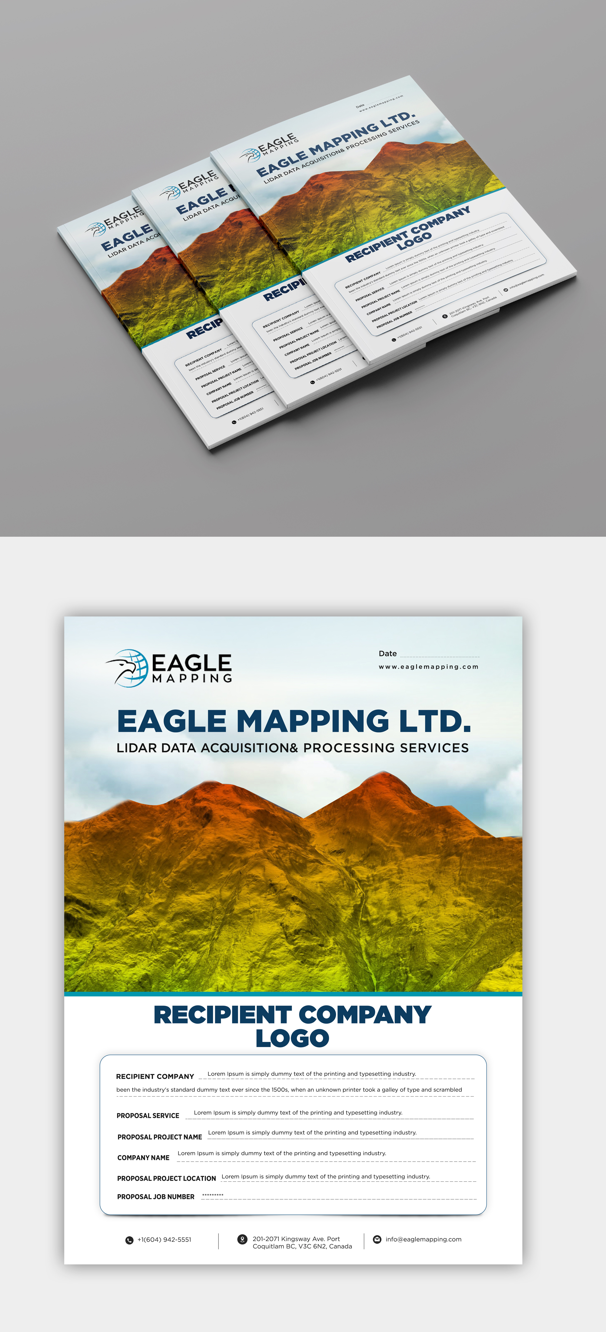 Word Template Design by ZeneFashions for Eagle Mapping Ltd. | Design #23394770