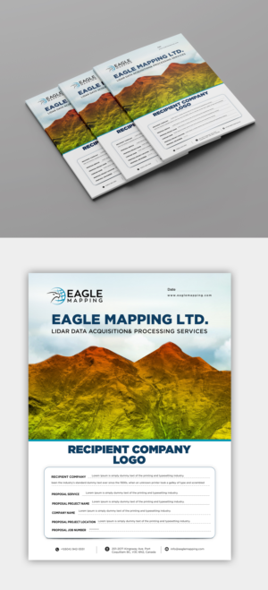 Digital Mapping company needs a Proposal Cover Page template (Not Cover Letter). | Diseño de Plantilla de Word por ZeneFashions