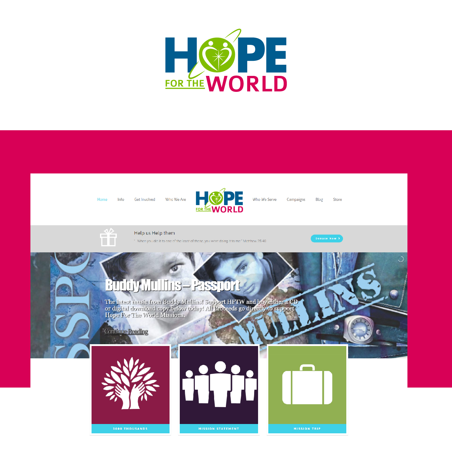 Diseño de Logo por Maxo-Biz para Hope For The World | Diseño #23352275