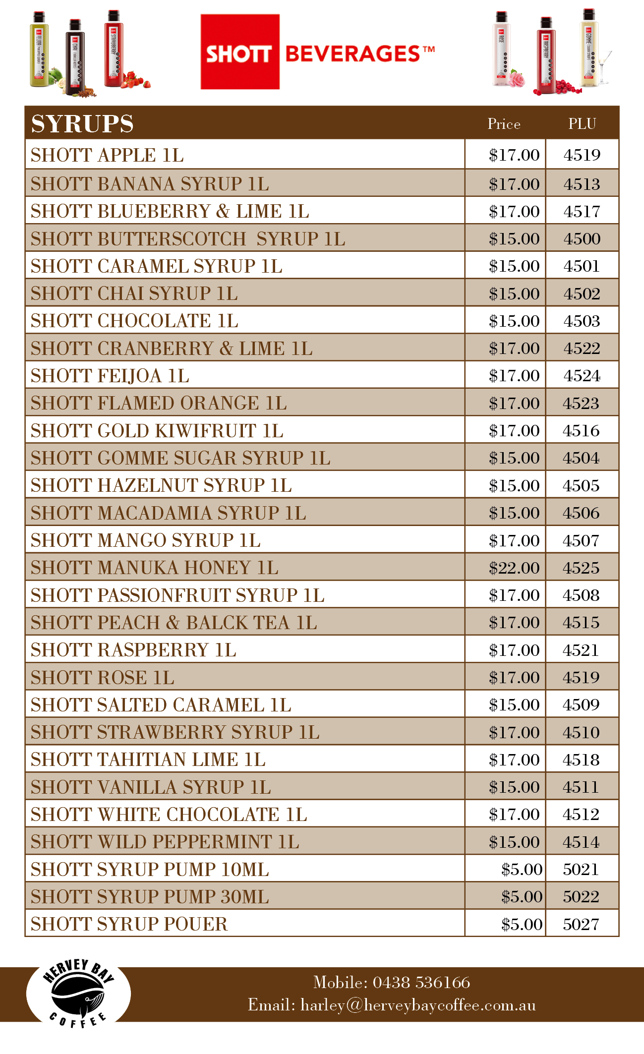 Bold, Traditional Catalogue Design for Hervey Bay Coffee by Sheingart