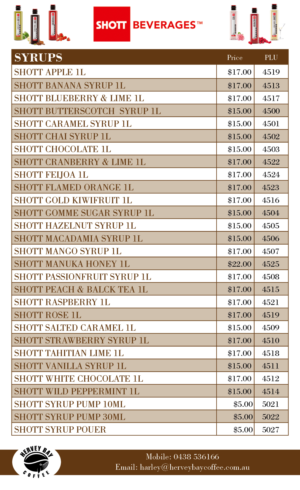 Katalog-Design von Sheingart für Hervey Bay Coffee | Design: #23378534