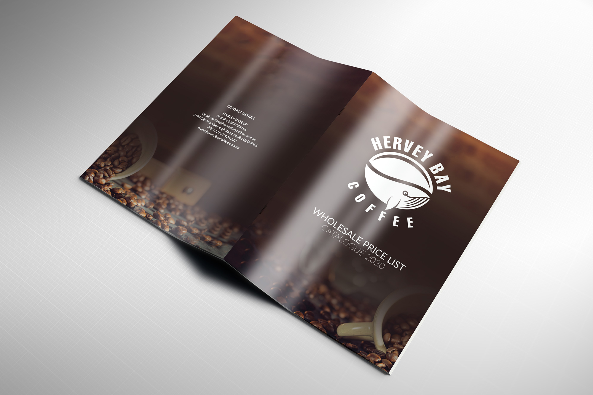 Diseño de Catálogo por Impressive Solutions para Hervey Bay Coffee | Diseño #23389642