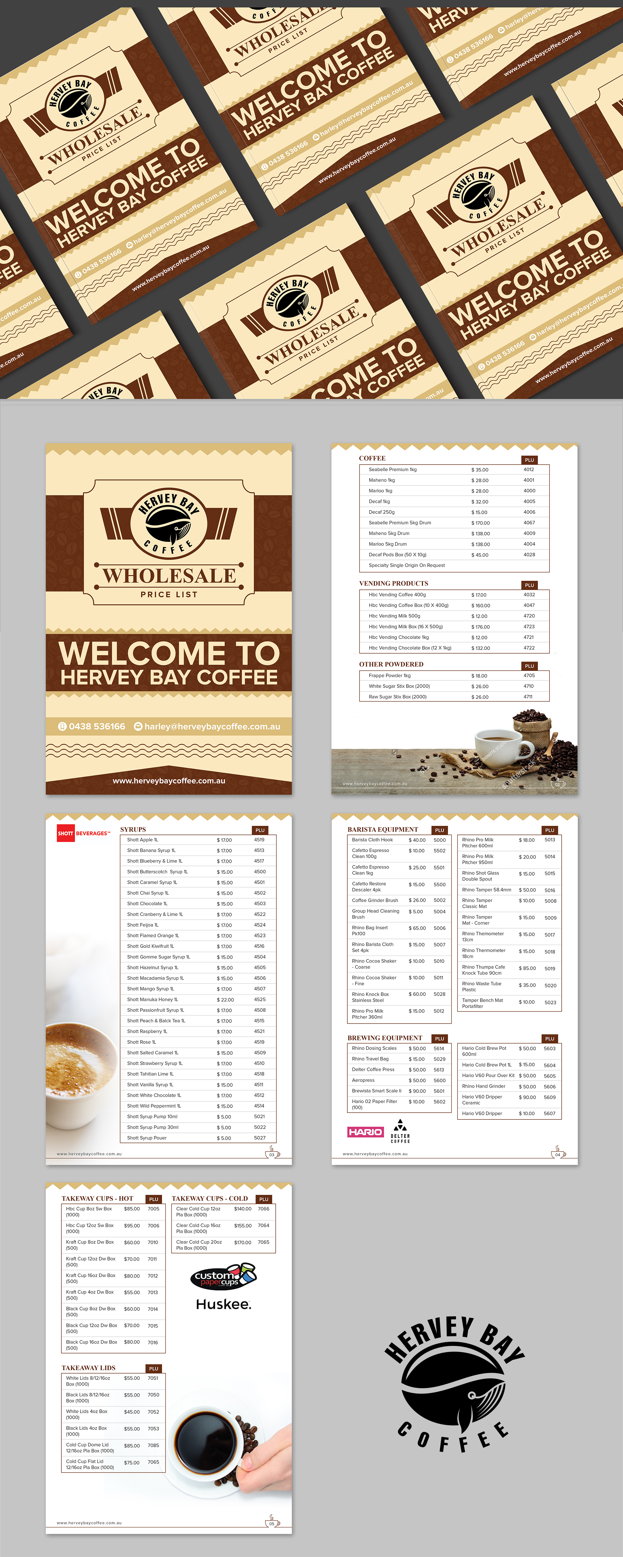 Design de Catalogue par SAI DESIGNS pour Hervey Bay Coffee | Design #23364149