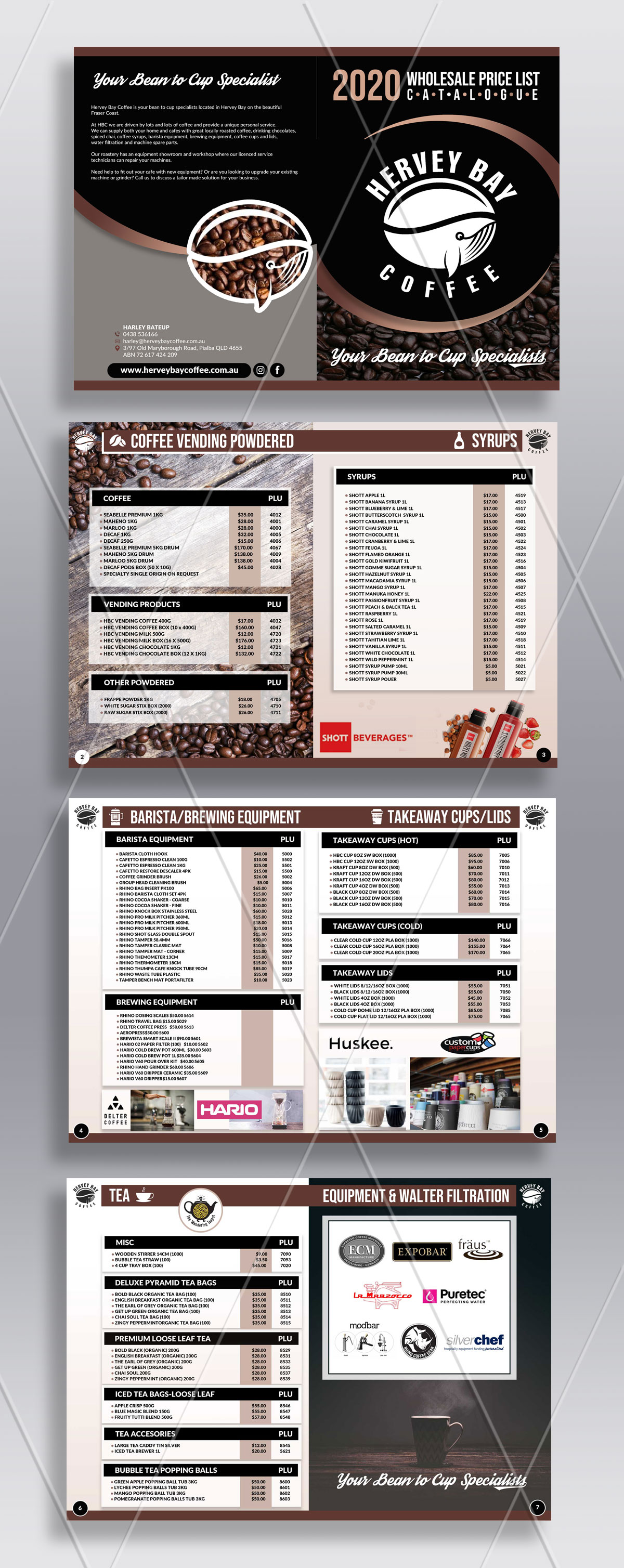 Katalog-Design von DA. für Hervey Bay Coffee | Design #23393250