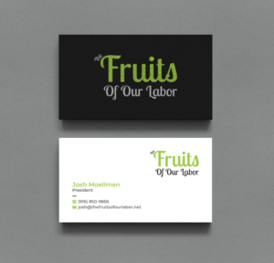Visitenkarten-Design von R.design für The fruits of our labor | Design: #23352605