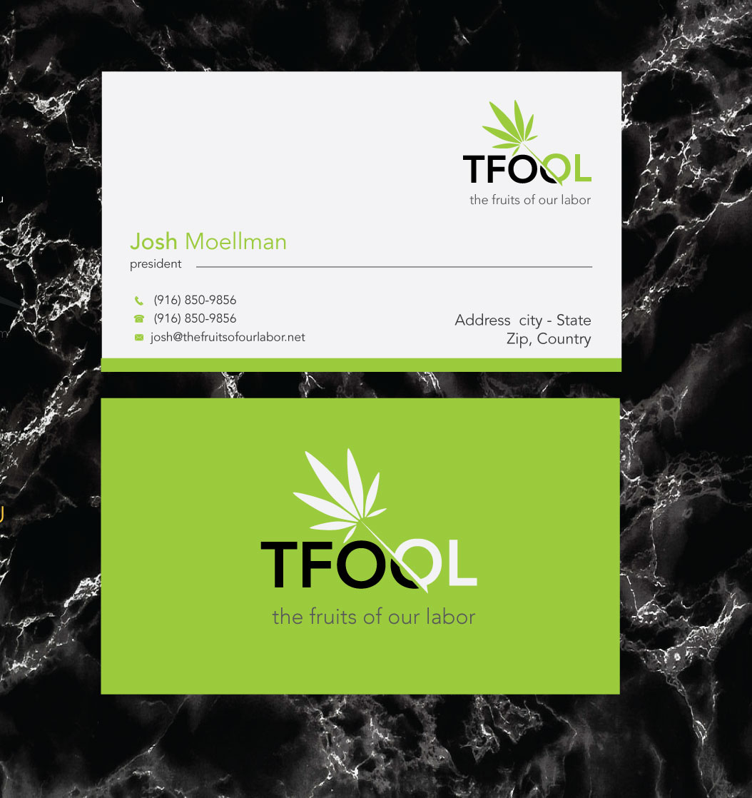 Business Card Design by zumur 2 for The fruits of our labor | Design #23354786