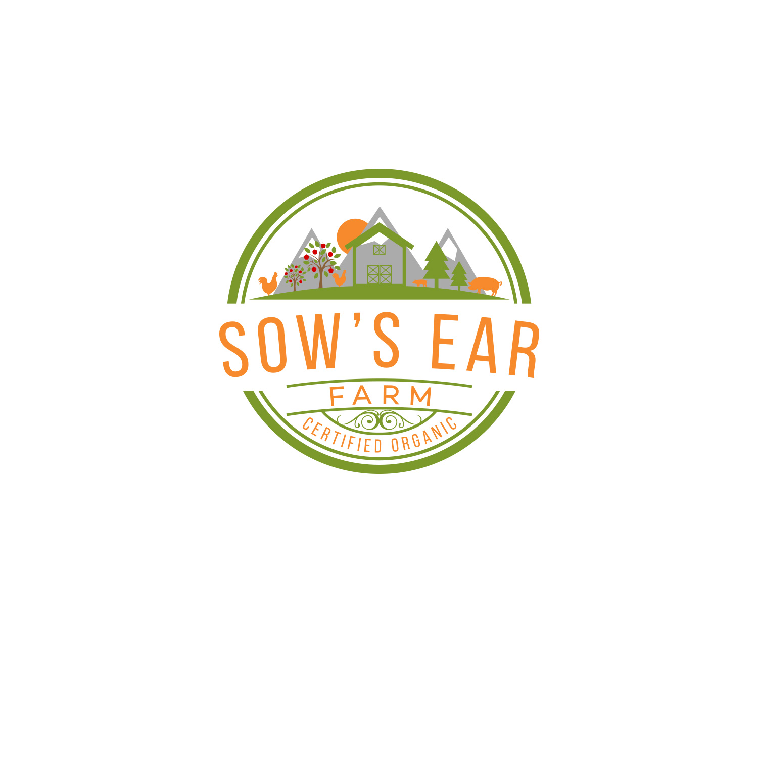 Logo-Design von DesignDUO für Sow's Ear Farm | Design #23428890