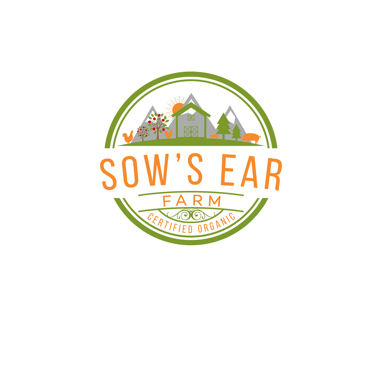 Logo Design by DesignDUO for Sow's Ear Farm | Design #23428891