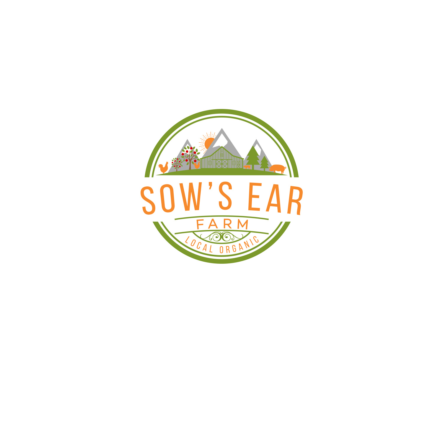 Logo Design by DesignDUO for Sow's Ear Farm | Design #23485924