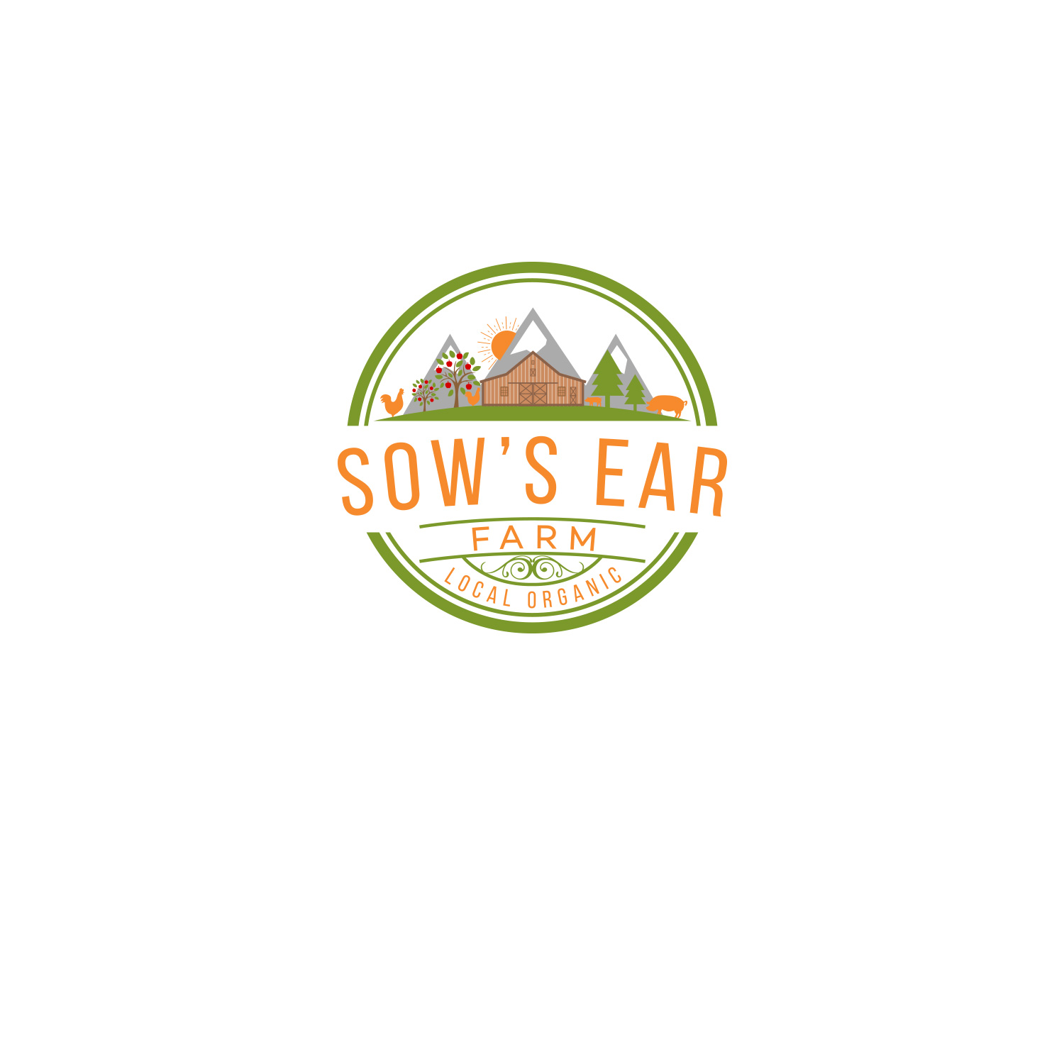 Logo Design by DesignDUO for Sow's Ear Farm | Design #23485926