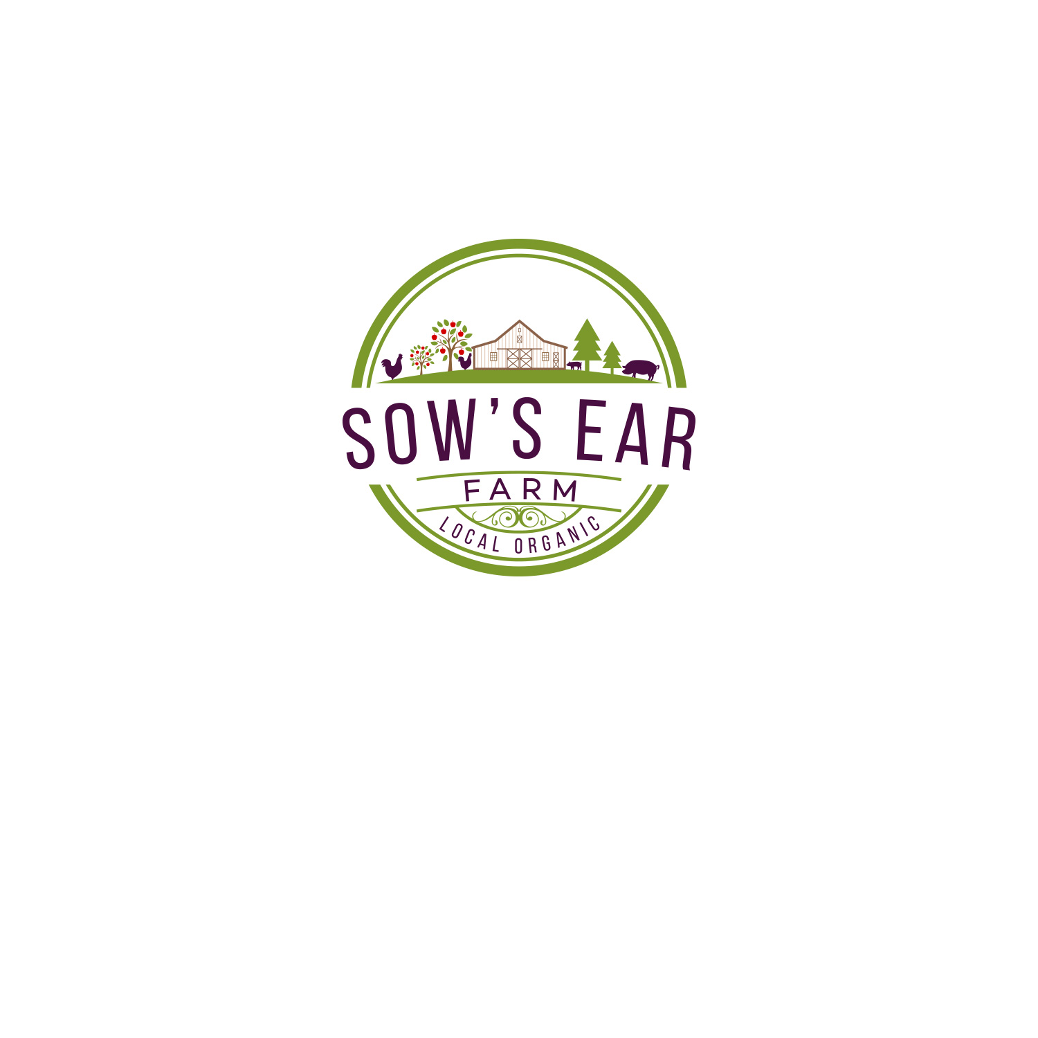 Logo Design by DesignDUO for Sow's Ear Farm | Design #23497229