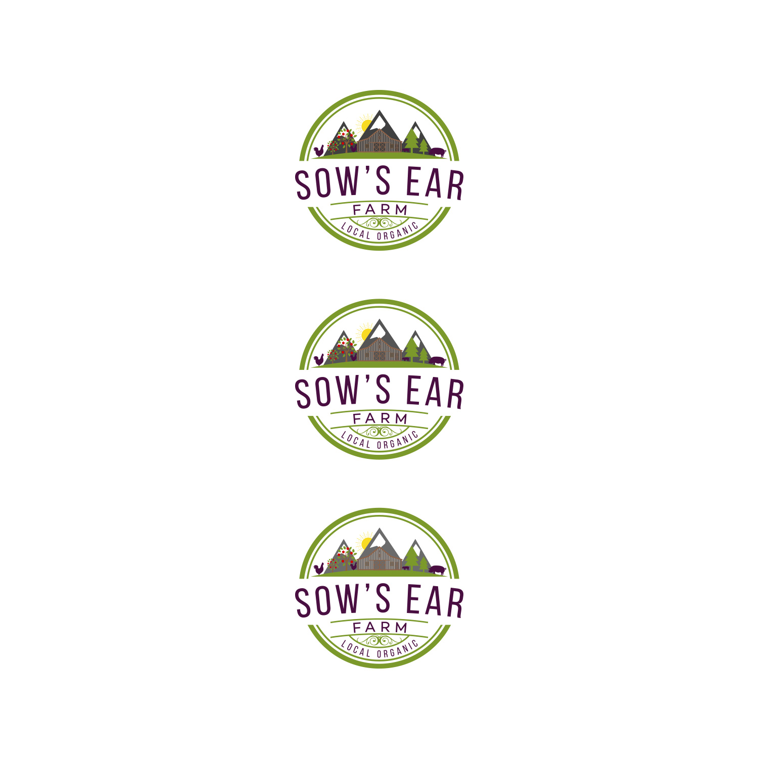 Logo Design by DesignDUO for Sow's Ear Farm | Design #23497867
