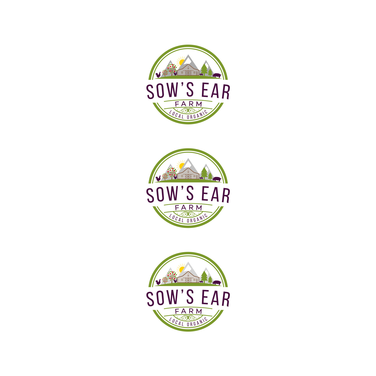 Logo Design by DesignDUO for Sow's Ear Farm | Design #23497868