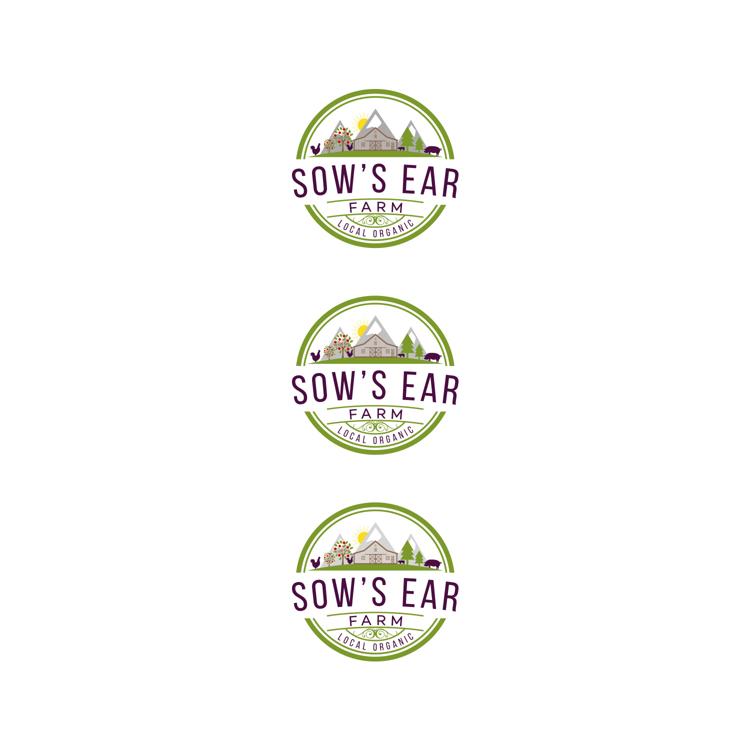 Logo Design by DesignDUO for Sow's Ear Farm | Design #23497871
