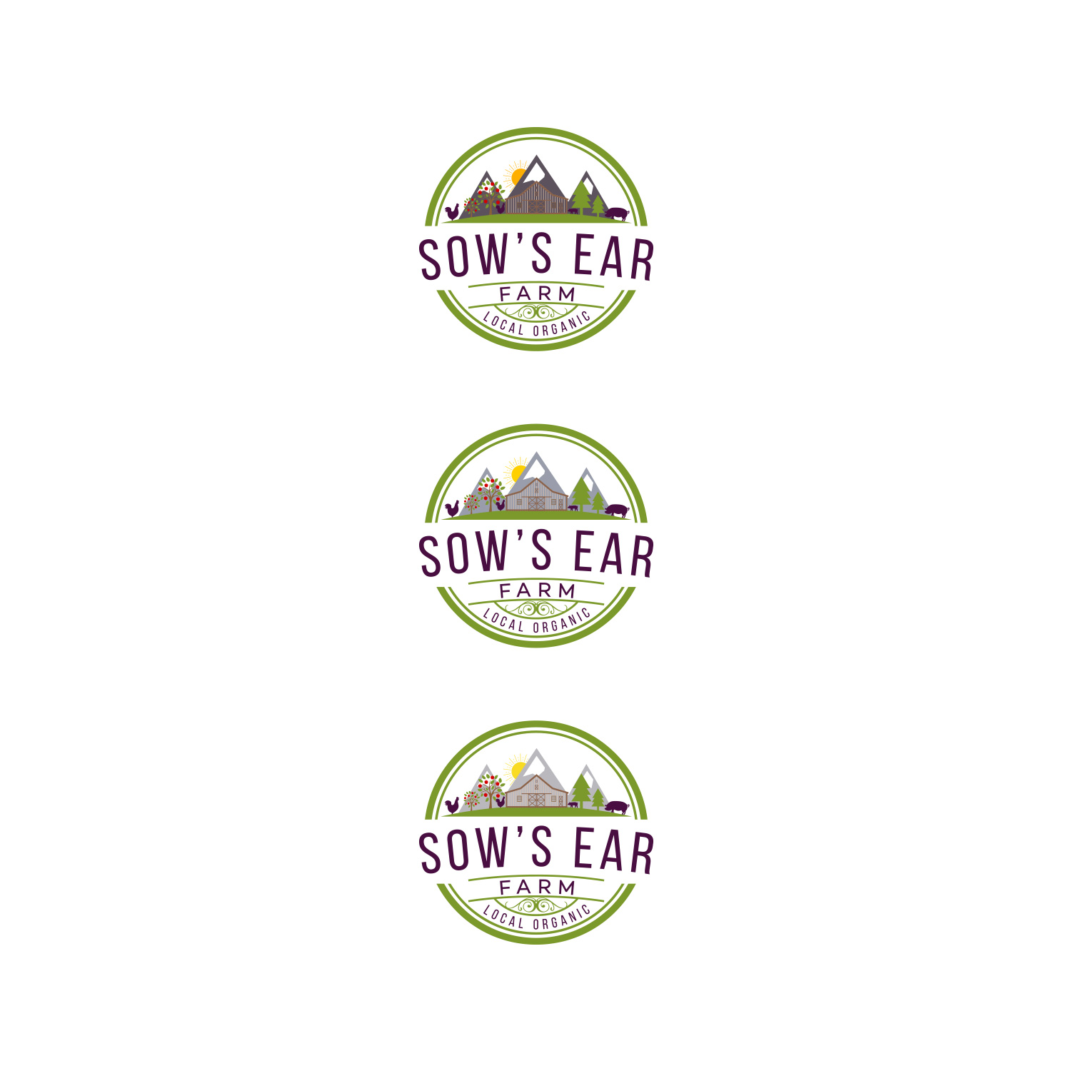 Logo Design by DesignDUO for Sow's Ear Farm | Design #23497872