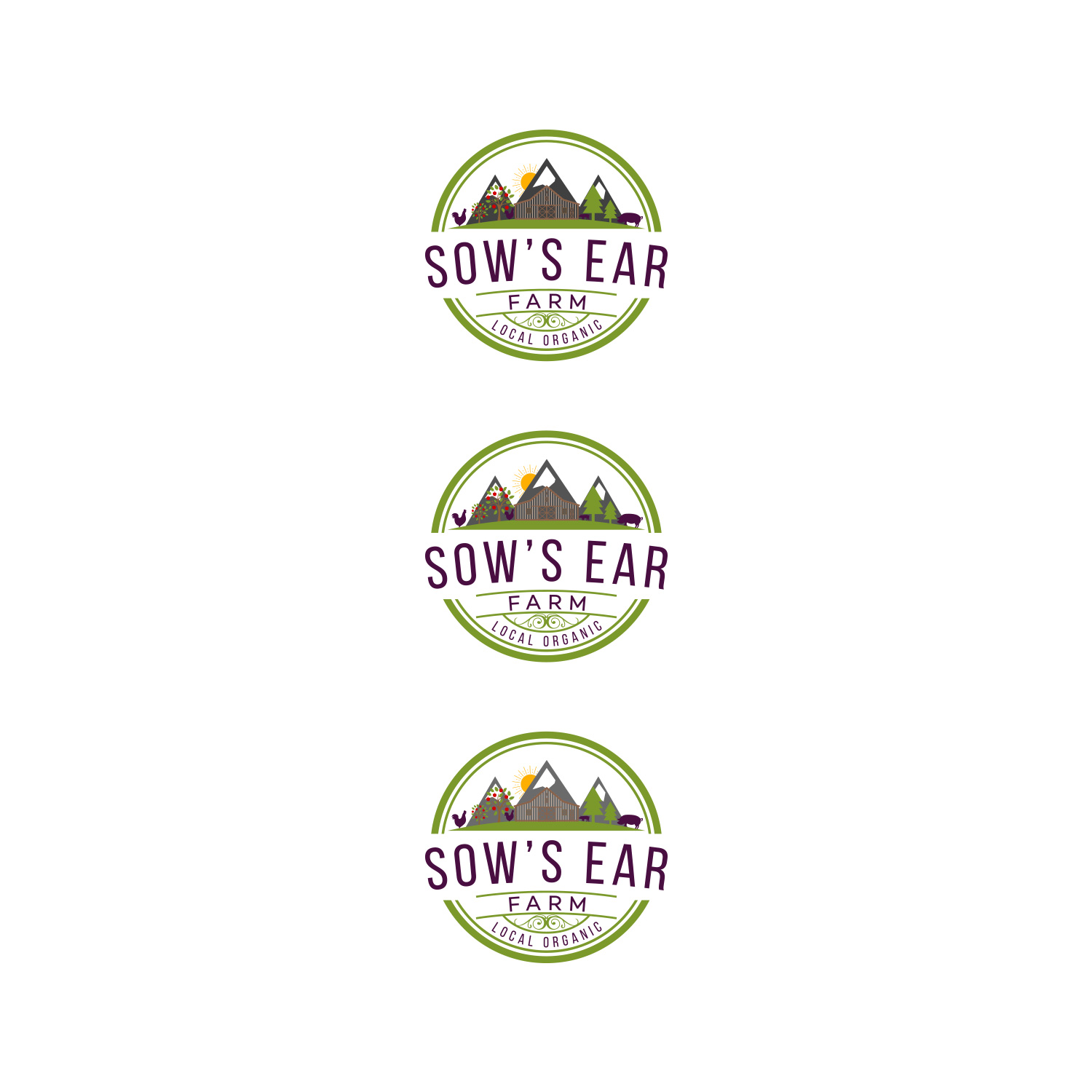 Logo Design by DesignDUO for Sow's Ear Farm | Design #23497873