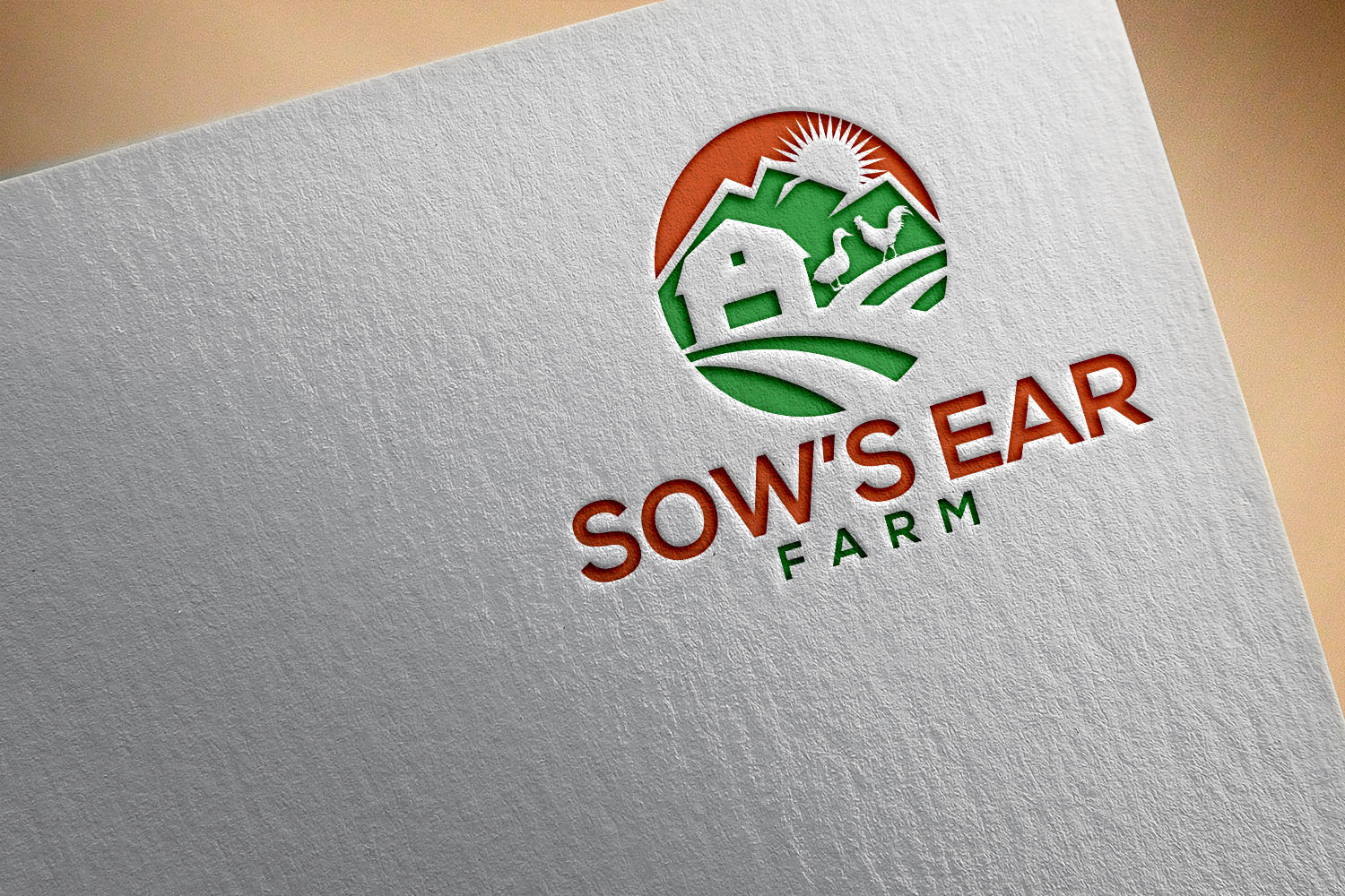 Logo Design by adnan001 2 for Sow's Ear Farm | Design #23354067