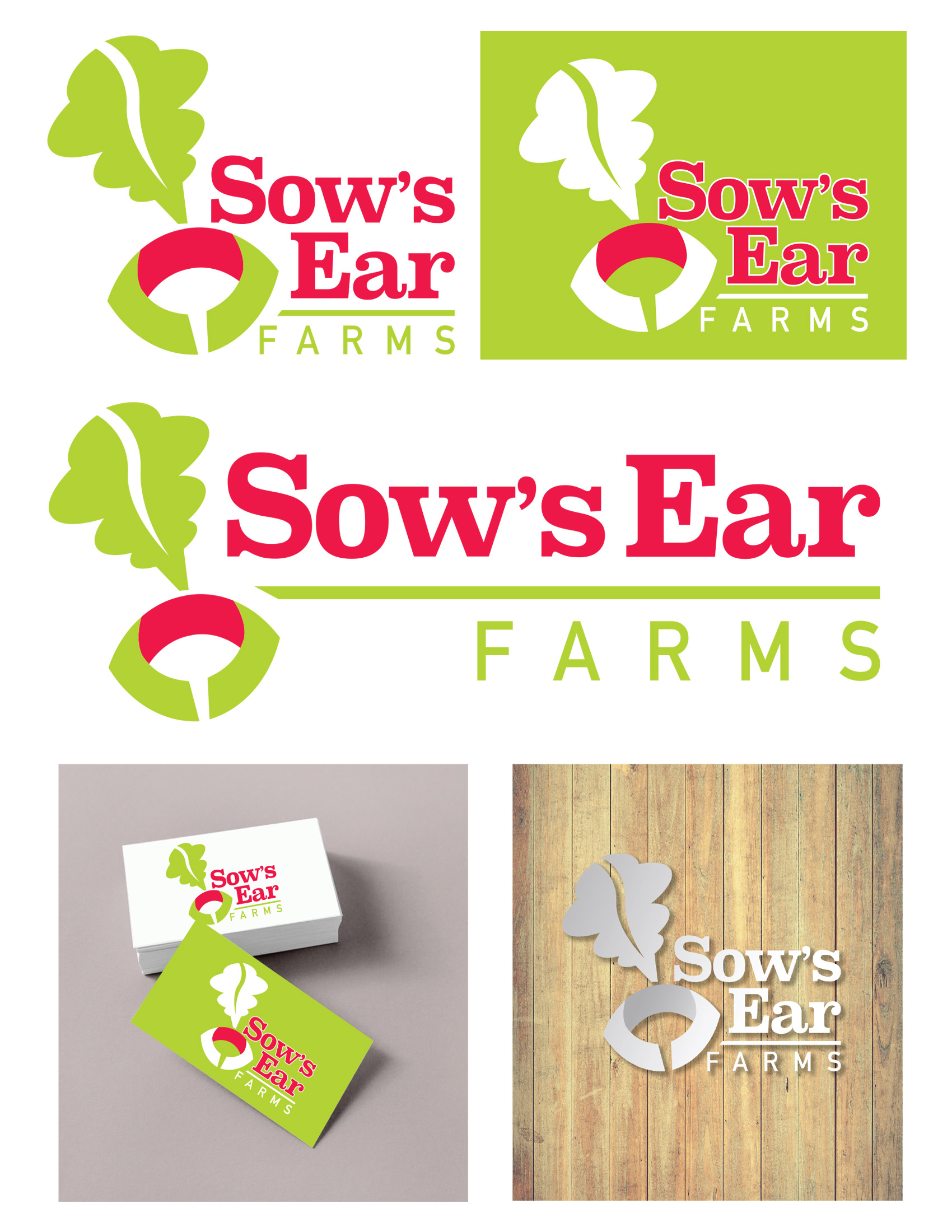Logo Design by Ken 9 for Sow's Ear Farm | Design #23387005