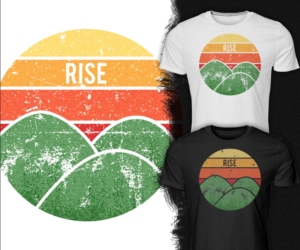 T-shirt Design by Falih A for Rise Volleyball Club | Design: #23387625