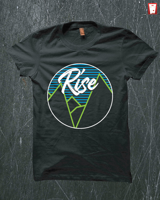 T-shirt Design by Taho Design for Rise Volleyball Club | Design #23387326