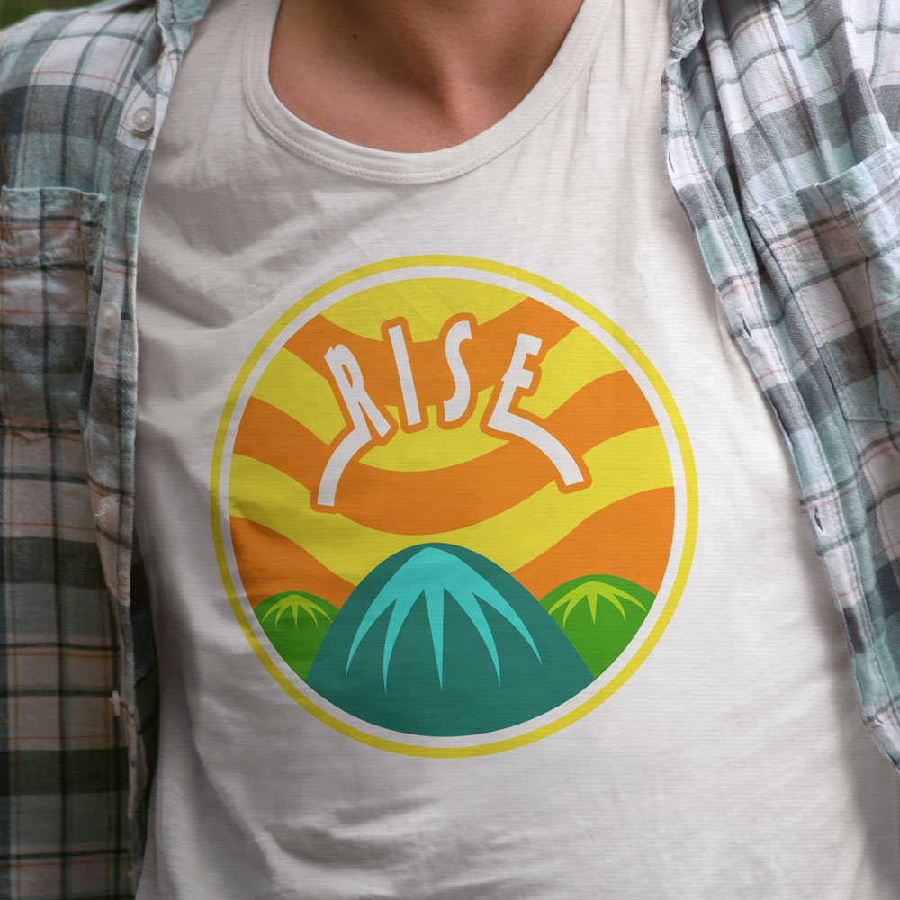 T-Shirt-Design von Thakataya für Rise Volleyball Club | Design #23384139