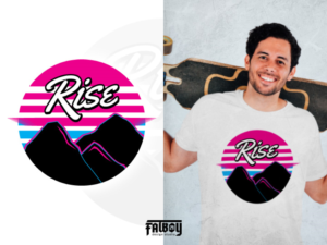 T-shirt Design by Fatboy Graphic for Rise Volleyball Club | Design: #23361746