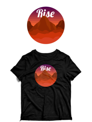 Rise hills and stripes circle logo | T-Shirt-Design von Arun 25