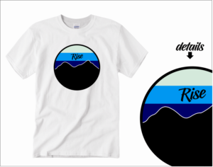 T-shirt Design by dery88 for Rise Volleyball Club | Design #23367089