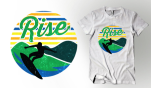 T-shirt Design by Uprinteez for Rise Volleyball Club | Design: #23382950
