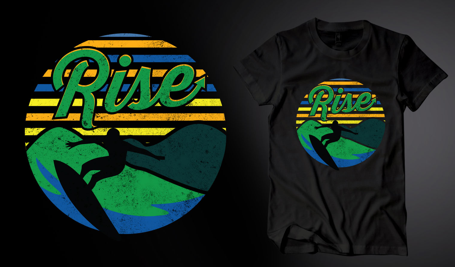 T-shirt Design by Uprinteez for Rise Volleyball Club | Design #23382951