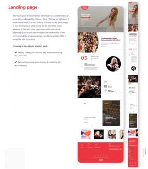 Website for Youth Orchestra to sell tickets and attract young musicians | Diseño Web por Marc Ray