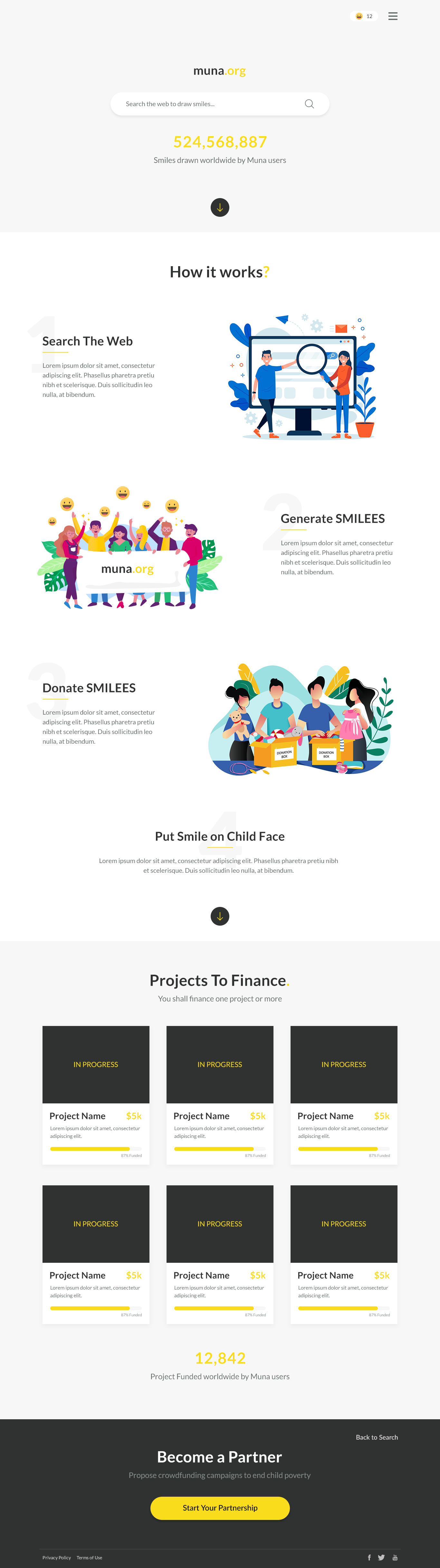 Playful, Colorful, Charity Web Design for Maseyan by Sadek | Design ...