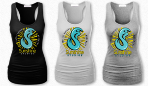 Yoga and movement teacher for adults and children. The name is "Sunshine Studios." The ... | Diseño de Camiseta por Jonya