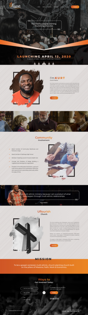 New Church Plant website for Uflourish Church | Web Design by Ved Web Services