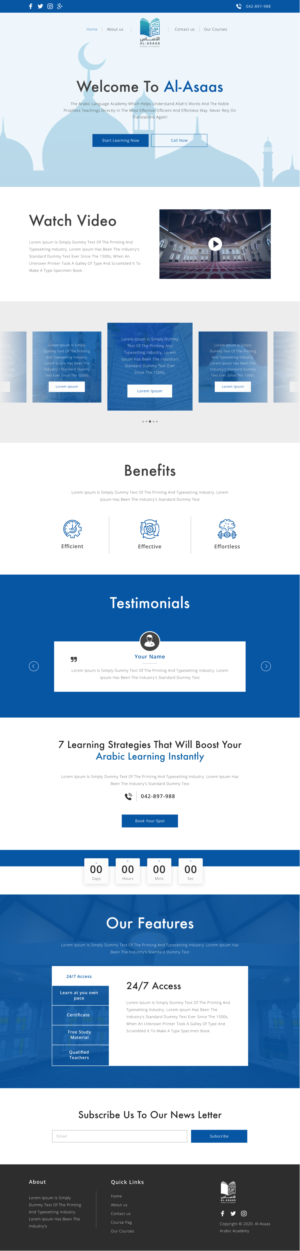 Wordpress Design by Hassaan Shah for this project | Design #23415434