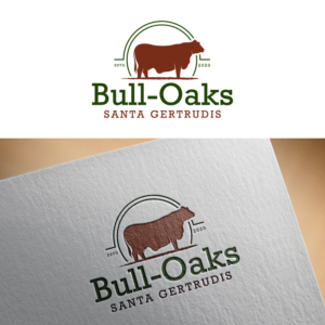 Bull-Oaks Santa Gertrudis | Logo Design by Graphic Bricks