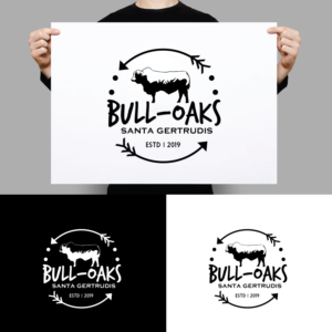 Bull-Oaks Santa Gertrudis | Logo Design by FourtuneDesign