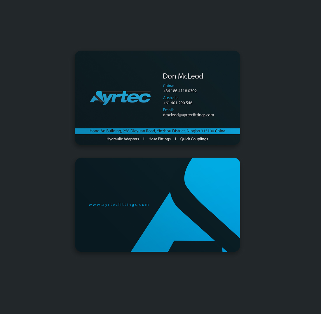 Business Card Design by Riz' for Ayrtec Pty Ltd | Design #23372436
