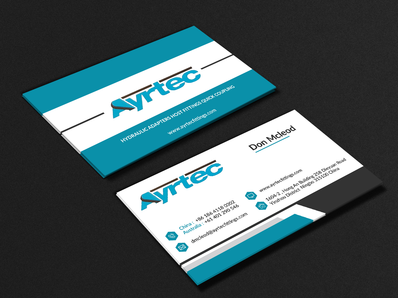 Diseño de Tarjeta de Presentación por Gexton para Ayrtec Pty Ltd | Diseño #23387543