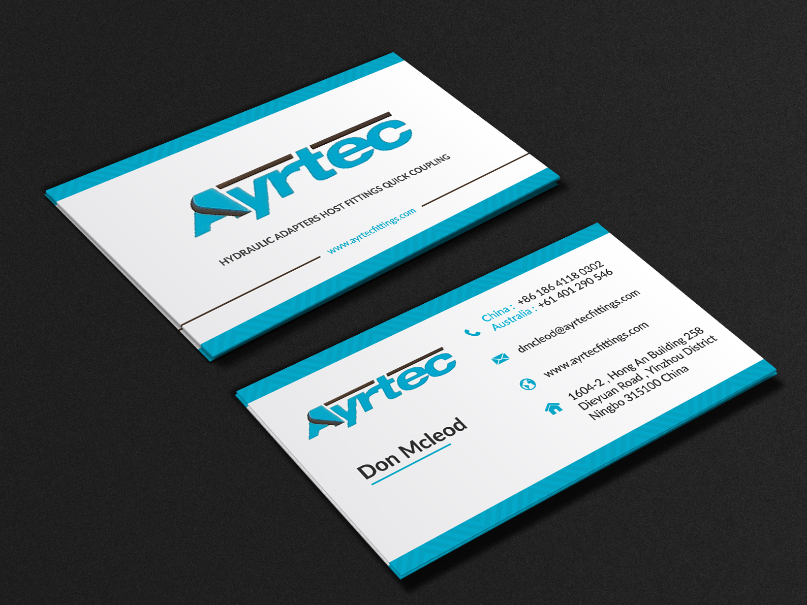 Business Card Design by Gexton for Ayrtec Pty Ltd | Design #23387544
