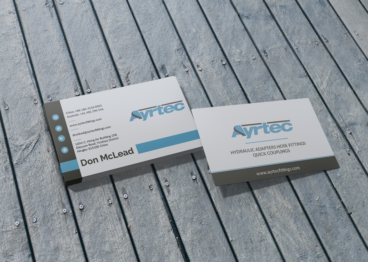 Business Card Design by Gexton for Ayrtec Pty Ltd | Design #23387545