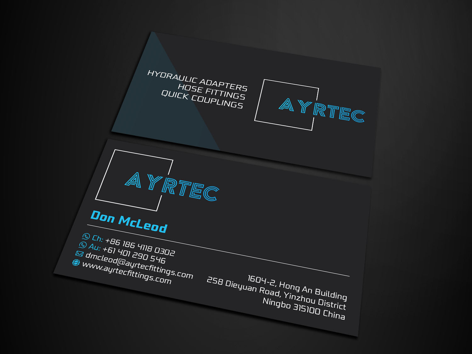 Business Card Design by Verified artistry (Design garden) for Ayrtec Pty Ltd | Design #23371834