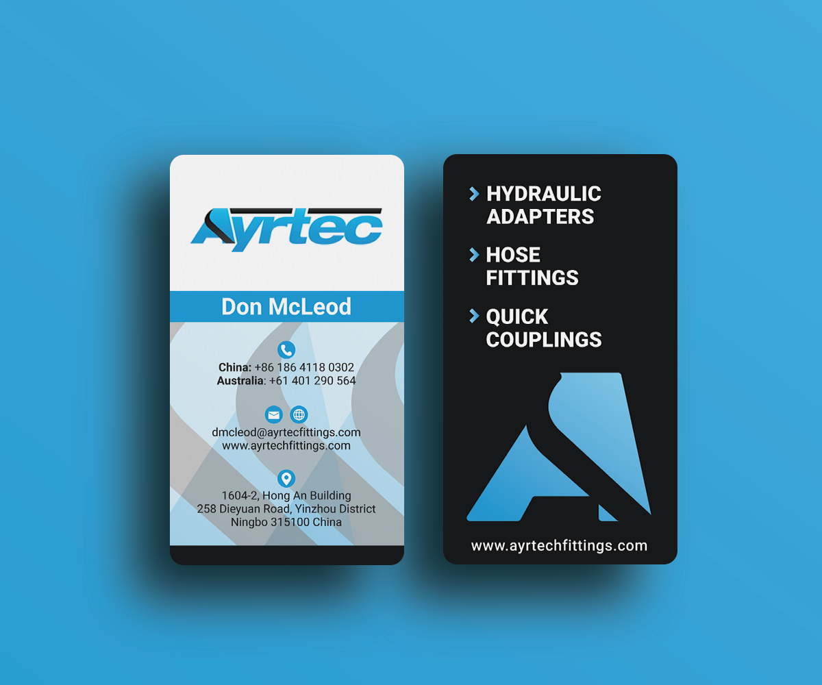 Business Card Design by JK18 for Ayrtec Pty Ltd | Design #23364402