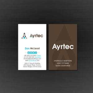 Business Card Design by Creations Box 2015 for Ayrtec Pty Ltd | Design: #23367319