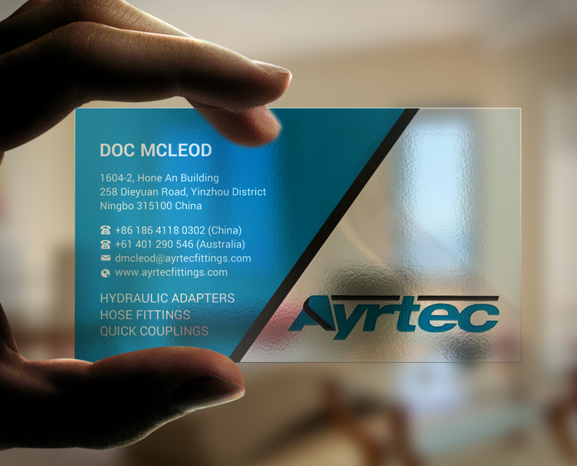 Business Card Design by Brand aid for Ayrtec Pty Ltd | Design #23368904