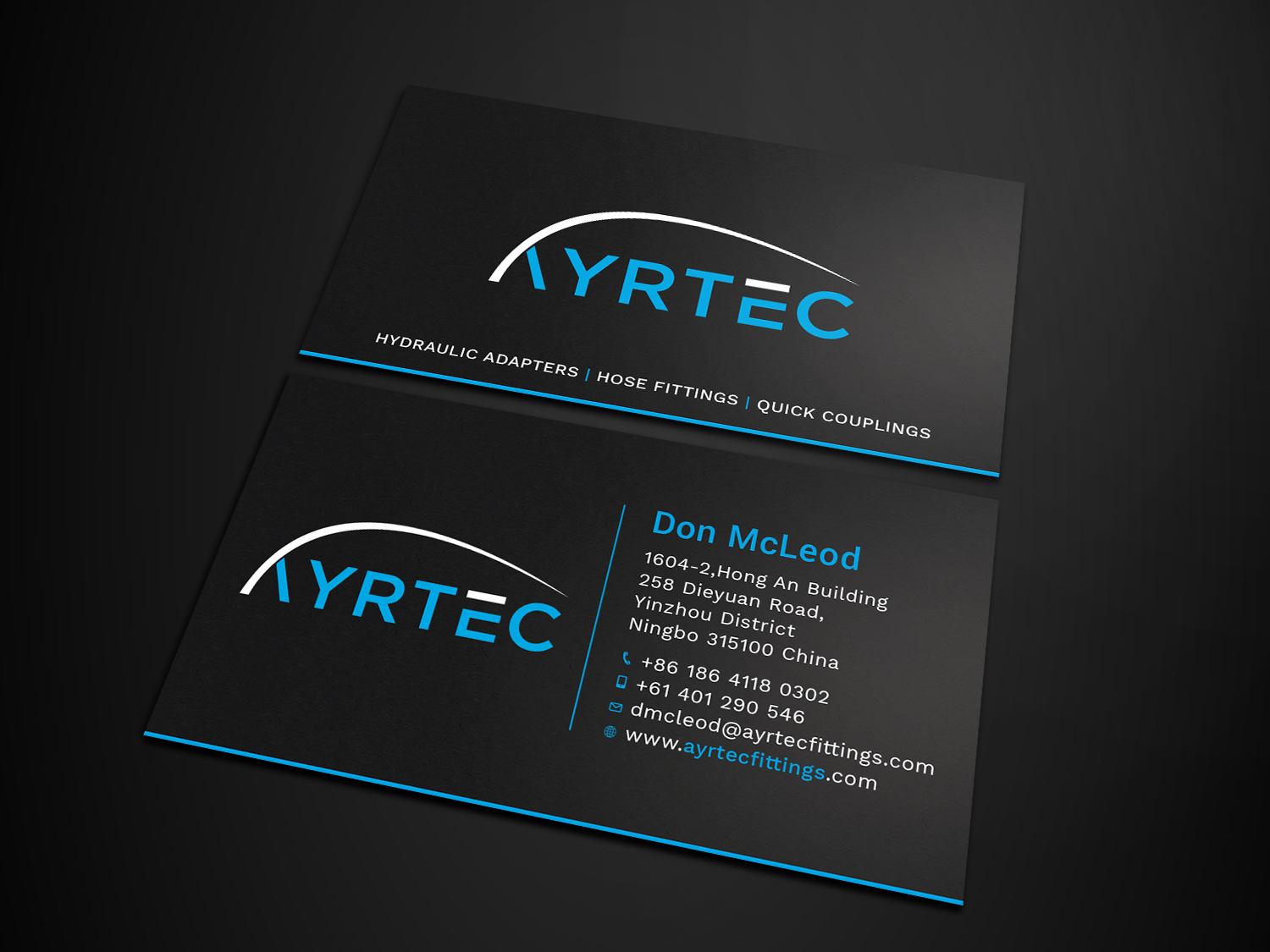 Diseño de Tarjeta de Presentación por Tripti Ranjan Gain para Ayrtec Pty Ltd | Diseño #23376636